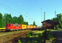 140 336 mit G�terzug Richtung Bremen am 19.06.1999 in Eystrup