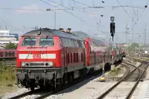 218 418 erreicht mit RB 27056 aus Mühldorf München Ost, 25.04.2014