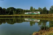 VBG 74248 von Regensburg Hbf nach Marktredwitz bei den Waldseen kurz vor Wiesau (Oberpf), 07.09.2013