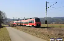 442 221 am 08.03.2014 bei Neustadt i.d Oberpfalz. Auch wenn diese Umgebung Bayerns schon von den Hamsterbacken  verpestet  ist lohnt es sich doch noch sie zu fotografieren