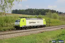 Super Wetter da fehlt nur noch ein Highlight. Das kahm in Form von 185 532-9 von Captrain. Zu sehen am 26.04.14 bei Sinngrün i.d Oberpfalz