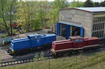 Press 204 013-3 und MTEG 204 254-5 in Espenhain 23.04.2014