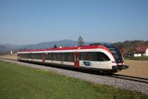 5063.03 bei schönsten Fotowetter in Krottendorf (Frauental a. d. Laßnitz) als S61 verkehrend nach Graz Hauptbahnhof. (29.03.2014)