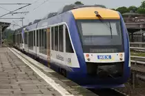 Hier VT800 als HEX80200 von Berlin Ostbahnhof nach Vienenburg mit VT805 als HEX80200 von Berlin Ostbahnhof nach Thale Hbf., bei der Einfahrt am 1.5.2014 in Berlin Wannsee.