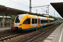 Hier 646 044-7 als RB33 (RB68968) von Beelitz Stadt nach Berlin Wannsee, bei der Ausfahrt am 1.5.2014 aus Berlin Wannsee, in Richtung Berlin Grunewald.