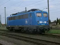 PRESS 140 037 stand den ganzen 25.April 2014 in Bergen/Rügen.