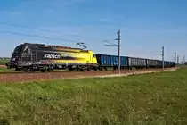 1216 210  Kapsch , am 27.04.2014 im Tullnerfeld, in Richtung St. Pölten unterwegs.