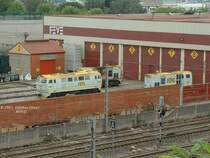 Betriebswerk Santander f�r Diesel-Loks am 09.05.2003. Dieses Betriebswerk liegt ca. 500 Meter vom anderen Betriebswerk rechts von der Bahnstrecke in Richtung Valdecilla.