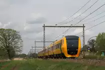 Zwei Buffels mit RE 7937 Zwolle-Enschede bei Hengelo am 7-4-2014.