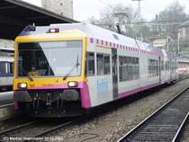 Thurbo RABe 526 689-5 mit Steuerwagen am 02.03.2003 in Schaffhausen