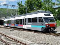 aare seeland mobil Be 2/6 5051 bei der Ausfahrt aus Biel Richtung T�uffelen-Ins am 03.05.2003 in Biel