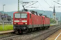 Die 143 958 und 143 078 bei Boppard im Richtung Koblenz. 02-05-2014