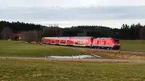 245 002 mit Probefahrt bei Riedles (09.01.2014)