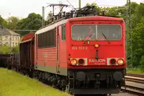 155 133-2 DB Schenker in Hochstadt/ Marktzeuln am 14.05.2014.