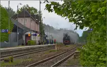 Auf dr schwäbische Eisebahne - oder - 10 Jahre Bodo. 

Was wäre die schwäbische Eisenbahn ohne Meckenbeuren. 64 419 erreicht mit ihrem Sonderzug Meckenbeuren. Mai 2014. 