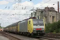MRCE Dispolok/TXL ES 64 F4-026 am 6.8.13 mit einem Autozug in Verden (Aller).
