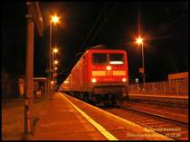 Nach einst�ndiger Fahrt gibts f�r RE4823 im Bf Doberlug-Kirchhain ein paar Minuten Verschnaufpause. Dann gehts weiter �ber Elsterwerda, Riesa, D�beln, Waldheim, Mittweida nach Chemnitz.