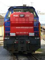 Am 843 060-5 Abgestellt im SBB G�terbahnhof von Biel / Bienne am 05.11.2006