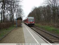 Dieses Bild ist ab morgen, Sonntag den 10.12.06, Geschichte. Ein VT 628/928 aus Kostrzyn (Pl) f�hrt gerade in Werbig ein zur Weiterfahrt nach Berlin Lichtenberg. Ab dem 10.12. f�hrt dann hier die NEB mit Talenten.