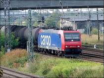 482 013-0 mit einem  �li  aus Stendel kommend, unterwegs zum Seehafen Rostock.  (Stralsund am 11.08.06) 