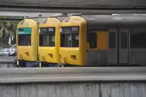 LISBOA (Distrikt Lisboa/Concelho Lisboa), 26.04.2014,  auf die Plätze, fertig, los!  heißt es im Bahnhof Cais do Sodré