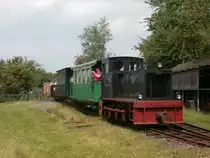 Einer der Museumszüge kommt gerade vom Bahnhof  An der Lohe  und fährt nach Oekoven Gleis 12. Zuglok ist die Lok 29 die stärkste schwerste und größte Lok in Oekoven.

Hersteller: Gmeinder 4229/1946
Typ: HF 130 C
Motor: Deutz A6 M 517
Leistung: 130 PS
Bauart: C-dm
Geschwindigkeit: 30 km/h
Gewicht: 16500 kg
Höhe über SO: 2650 mm
Breite: 1650 mm
Länge: 5325 mm
Spurbreite: 600mm

Sie gehört seit dem 13. November zum Oekovener Bestand.

Oekoven 01.06.2014