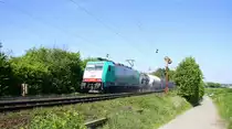 Die Cobra 2831 kommt mit viel Sand die Gemmenicher-Rampe hoch mit einem langen gemischten Güterzug aus Köln-Gremberg nach Antwerpen-Noord(B) aus Richtung Aachen-West und fährt in Richtung Gemmenicher-Tunnel,Botzelaer(B),Gemmenich(B),Nouvelaer(B),Moresnet(B),Moresnet-Chapelle(B),Montzen(B).
Bei tollem Sommerwetter am Nachmittag vom 18.5.2014. 