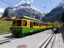 WAB - Triebwagen BDeh 4/8  134 in Grindelwald Grund am 18.05.2014