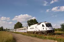 5 370 008 mit einem EIC 1405 ONDRASZEK von Warszawa Wsch.(Warschau Ostbf)nach Bielsko- Biała(Bielitz-Biala) am 23.06.2014 bei Tychy(Tichau).