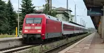 101 001-6 mit dem IC 81459 /CNL 459 nach Praha Hl.n. in Naumburg S. Hbf am 19.06.14.