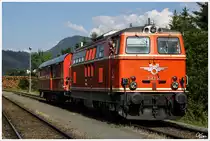 Am 18.6.2014 fuhr die 2143.035 mit dem Hilfszug nach Pöls, um einen Schadwagen abzuholen. Pöls 18.6.2014