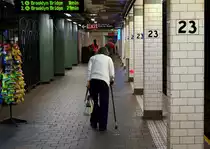 SUBWAY PEOPLE: in der New Yorker Station  23th Street , 21.6.2014