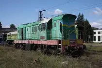 CME3-5152, eine Cmellak aus tschechischer Produktion, steht am 1.10.2009 auf einem der zahlreichen Abstellgleise im Depot Tschop.