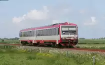 628 071-8 als neg 10 (Dageb�ll Mole-Nieb�ll) bei Galmsb�ll 30.5.14