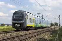 Recht bunt kommt agilis ET 440 412 daher. Am 29.06.2014 ist er zwischen Plattling und Straubing in Richtung Regensburg unterwegs.

Bildrechte: IKM; agilis