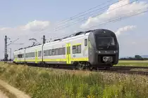 agilis ET 440 908 zwischen Straubing und Plattling in Richtung Passau, 29.06.2014