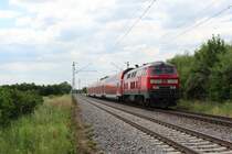 16.06.2014; 218 433 mit RB nach München Hbf; Hier bei Grub