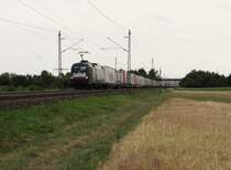 ES 64 U2-097 (182 597-5) mit dem Mars Zug zusehen am 27.06.14 in Neu-Ulm.