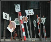 F�r diese Signale gibt es zur Zeit keine Verwendung. Impression aus Stainz vom 13.5.2006.