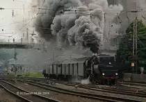 52 8134-0 mit einem Sonderzug am 29.06.2014 in Wuppertal Oberbarmen und fuhr weiter nach Siegen.
