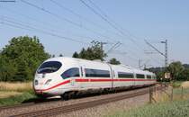 403 009-4  Aalen  und 403 036-7  Ingolstadt  als ICE 101 (Dortmund Hbf-Basel SBB) bei Kollmarsreute 16.6.14