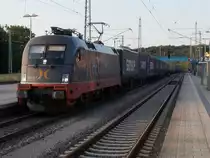 HECTORRAIL mit 242 517 kam mit einem KLV aus Mukran,am 16.Juli 2014,durch Bergen/Rügen.