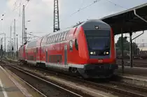 Hier eine RB49 (RB28746) von Falkenberg(Elster) nach Cottbus, bei der Einfahrt am 11.7.2014 in Cottbus. Schublok war 112 122. 