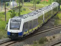 622 704 und drei weitere Lint 54 bei Rangierarbeiten in Halberstadt am 22.07.2014