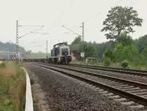 295 095-4 hatte Schubdienst am 21.07.14 an einem Container in Drochaus/V.