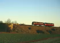 Bei Korbach am  30.12.1992 mit 796 761 und 996 628 2