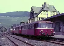 Im alten Bf. Bernkastel Kues im August 1983.