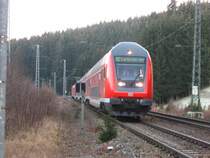 Am 22.12.06 fuhr der Dosto Steuerwagen am B�31 (St.Georgen/Schwarzwald) mit seinem RE nach Karlsruhe. Schublok war BR 146 239-9