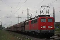 RBH 162 (140 789)+RBH 163 (140 797) am 20.9.13 mit einem Kohlezug in Ratingen-Lintorf.