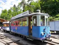 BC - Triebwagen Ce 2/3 28 ex Tramway Lausanne im Depotareal Chaulin am 06.07.2014